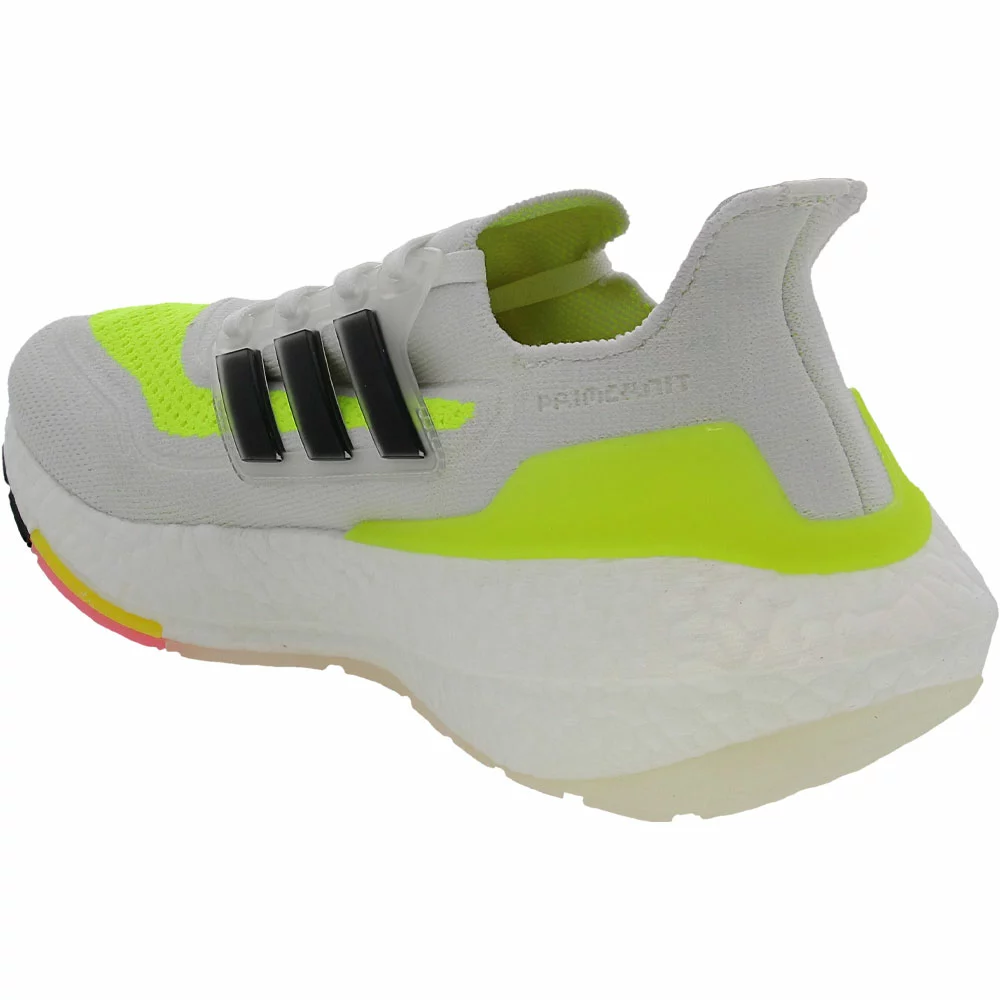 Adidas Ultraboost 21 Running Shoes - Womens White Black Yellow - Image 3