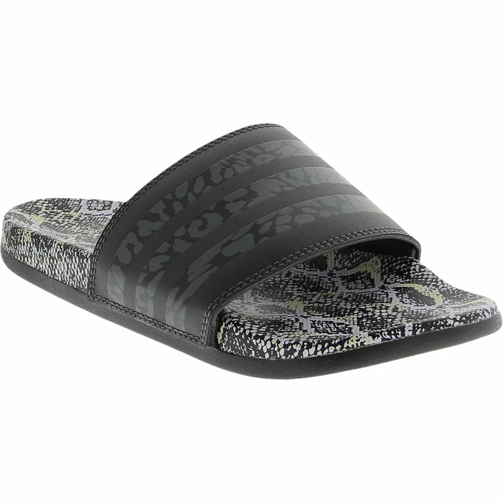 Adidas Adilette Comfort Womens Slide Sandals Black - Image 2