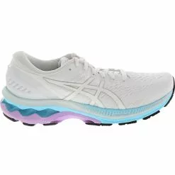ASICS Gel Kayano 27 Running Shoes - Womens White Pure Silver