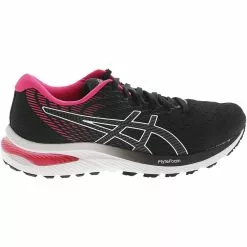 ASICS Gel Cumulus 22 Running Shoes - Womens Black Pink Glo