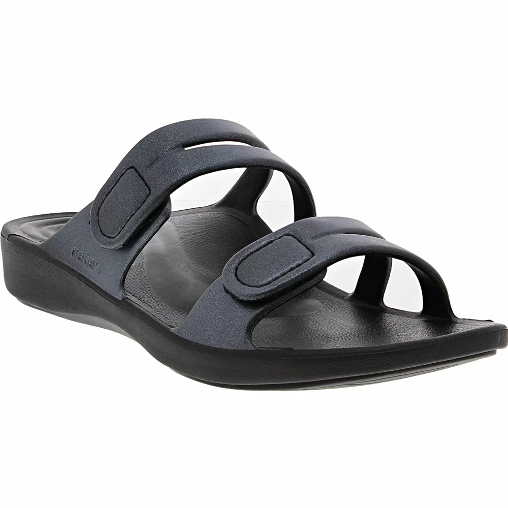 Aetrex Janey Sport Slide Womens Water Sandals Pewter - Image 2