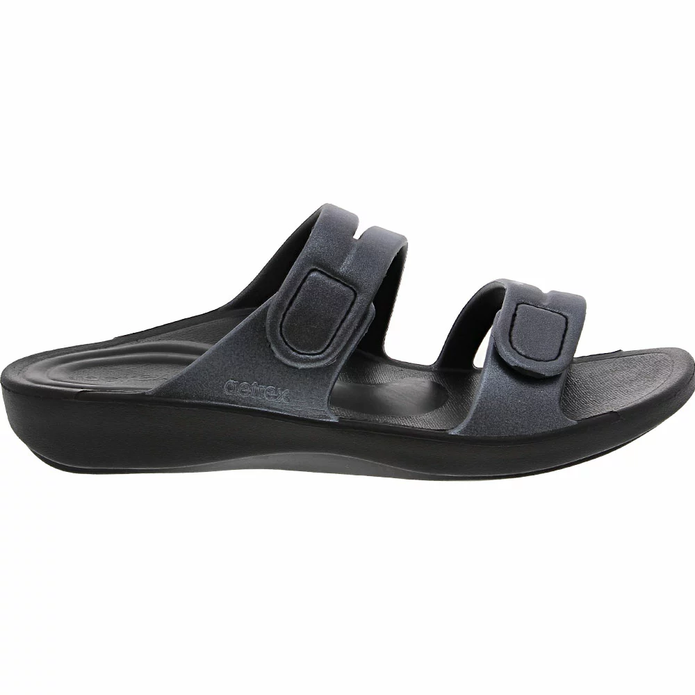 Aetrex Janey Sport Slide Womens Water Sandals Pewter