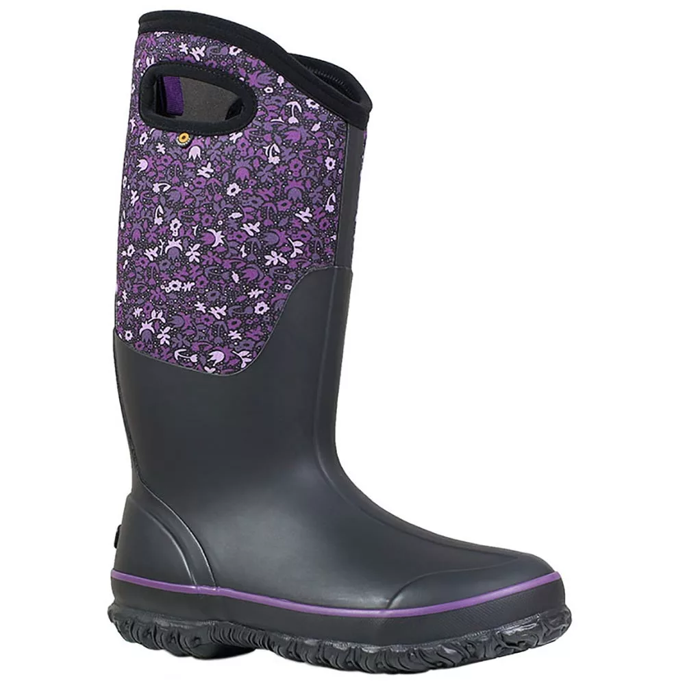 Bogs Boots Bogs Classic Tall Freckle F Rubber Boots - Womens Black Multi - Image 2