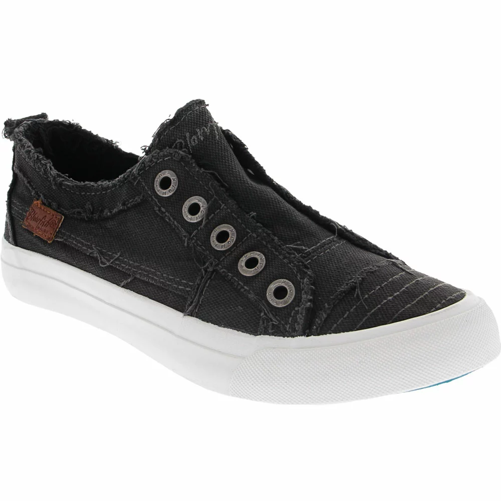 Blowfish Play Lifestyle Shoes - Womens Black Smoked Canvas - Image 2