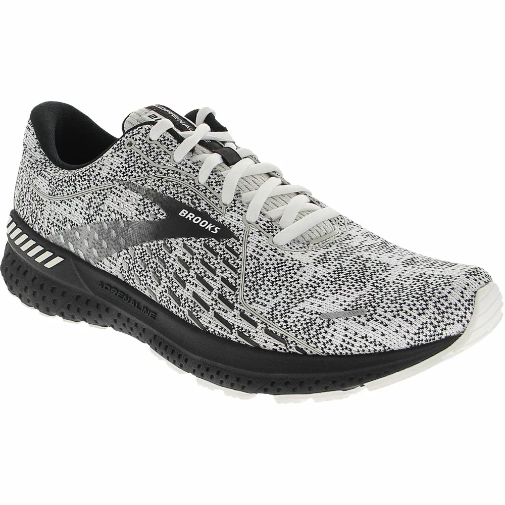 Brooks Adrenaline GTS 21 Running Shoes - Womens White Grey Black - Image 2