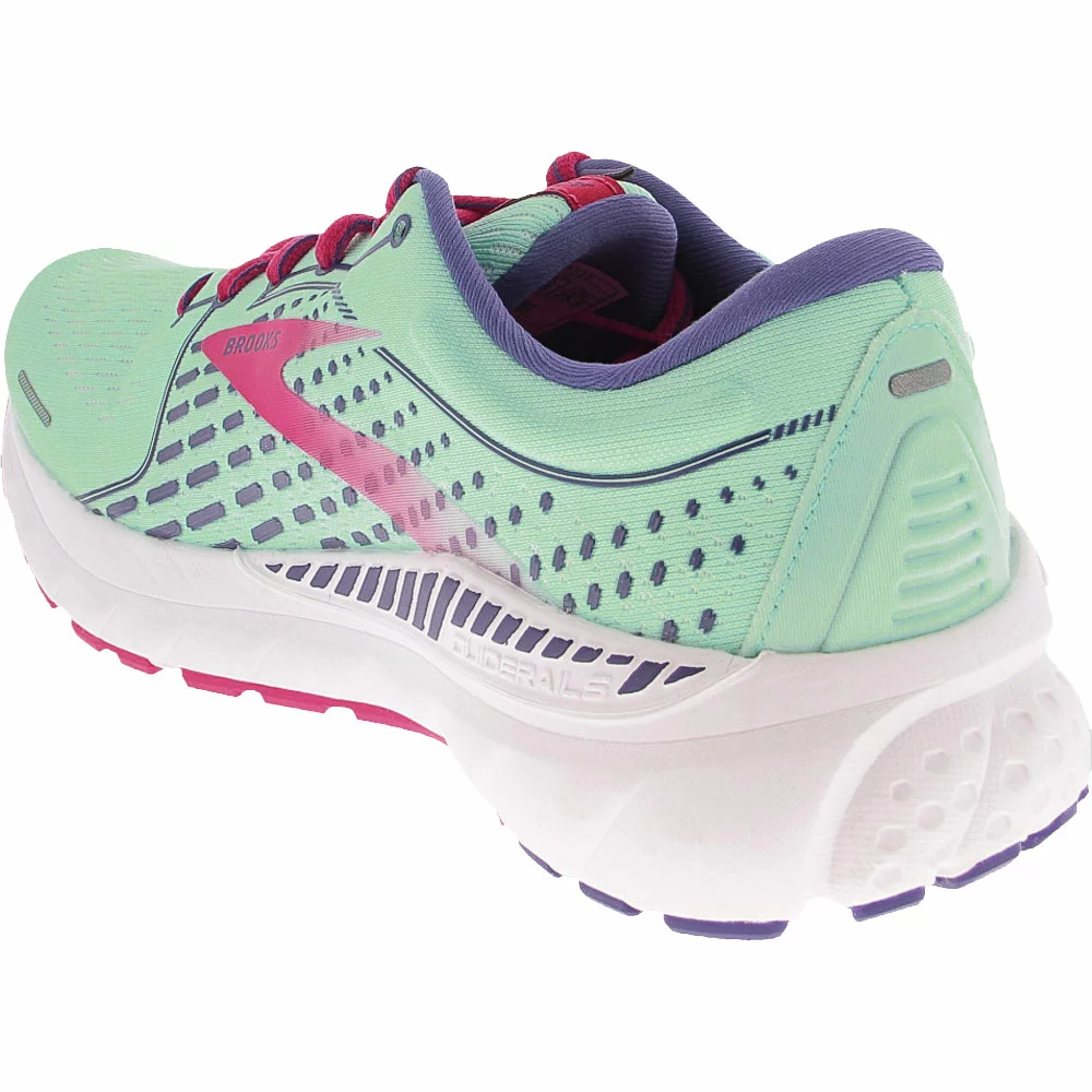 Brooks Adrenaline GTS 21 Running Shoes - Womens Yucca Navy Blue Fuchsia - Image 3