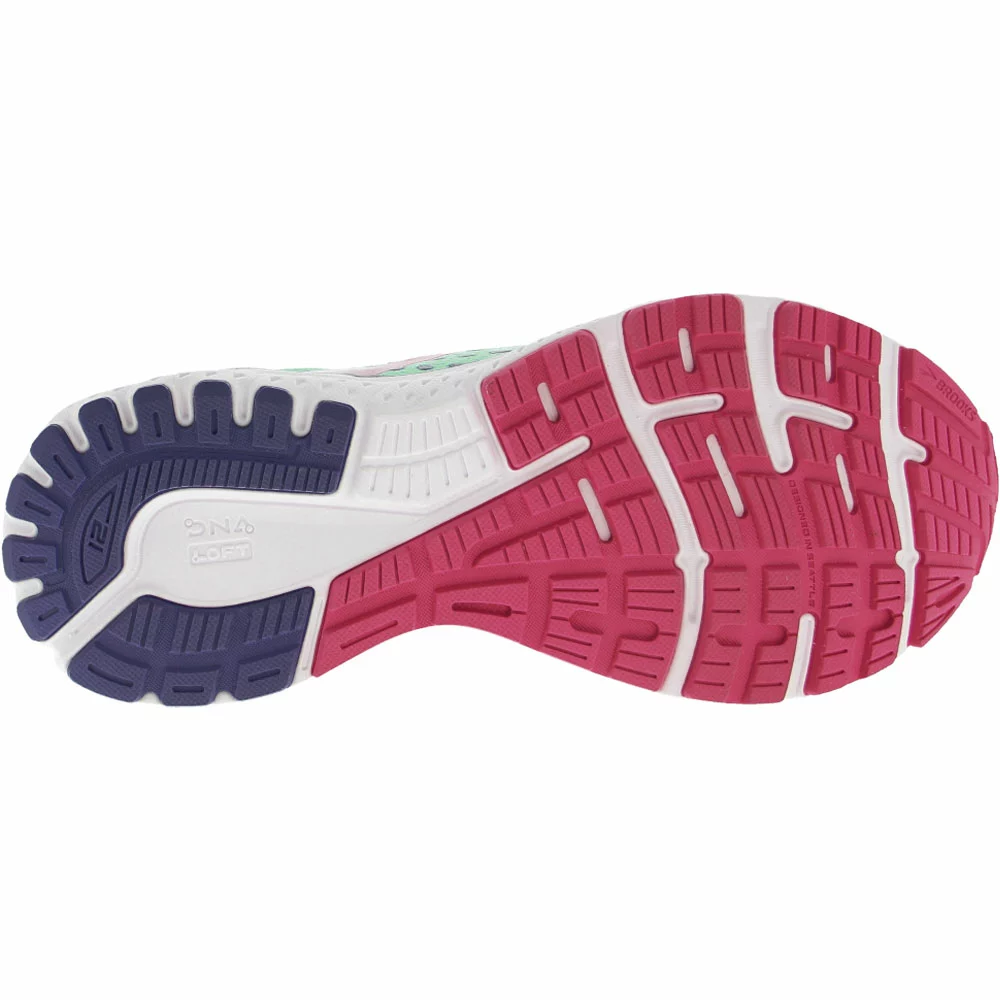 Brooks Adrenaline GTS 21 Running Shoes - Womens Yucca Navy Blue Fuchsia - Image 4