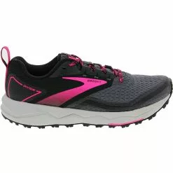 Brooks Divide 2 Trail Running Shoes - Womens Black Pink Grey