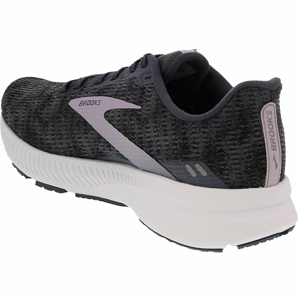 Brooks Launch 8 Running Shoes - Womens Black Ombre Iris - Image 3