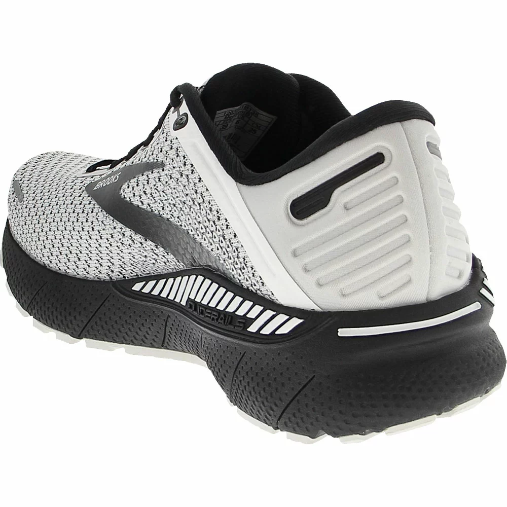 Brooks Adrenaline GTS 22 Running Shoes - Womens White Grey Black - Image 3