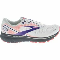 Brooks Ghost 14 Running Shoes - Womens White Purple Coral