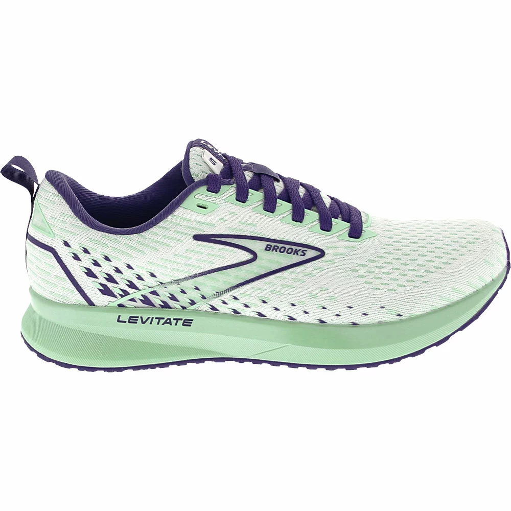 Brooks Levitate 5 Running Shoes - Womens White Navy