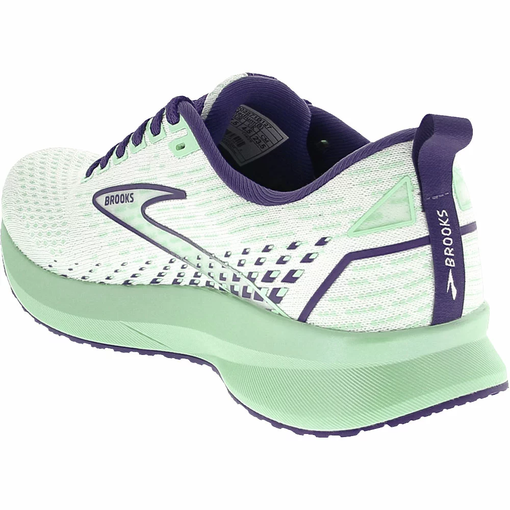 Brooks Levitate 5 Running Shoes - Womens White Navy - Image 3