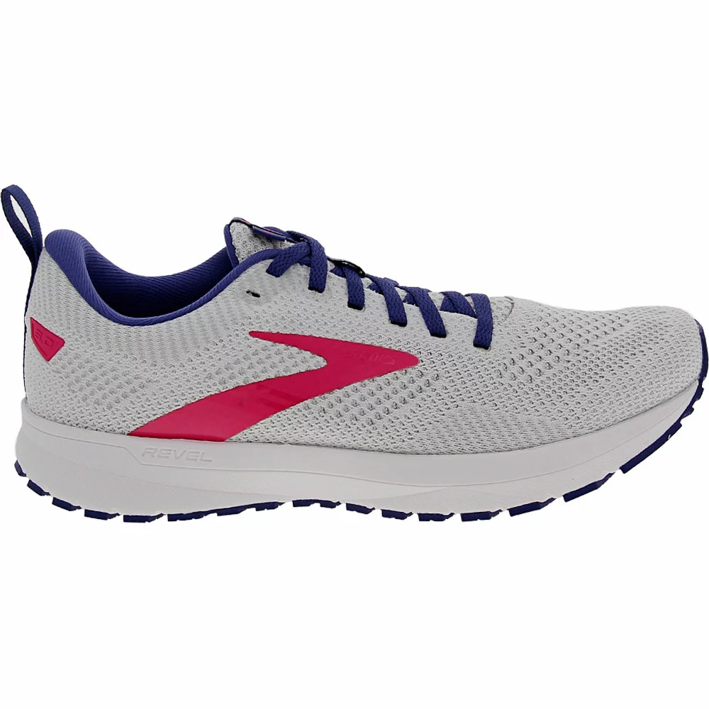 Brooks Revel 5 Running Shoes - Womens White Navy Pink