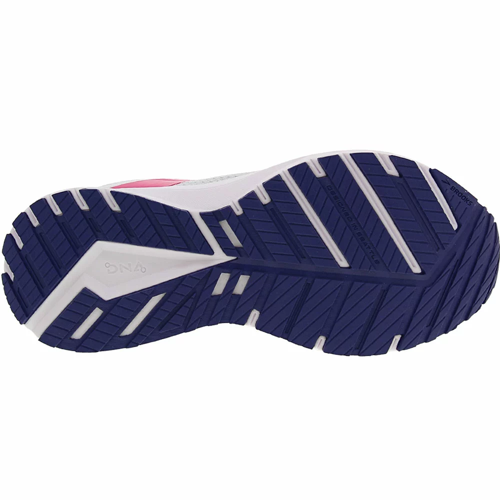 Brooks Revel 5 Running Shoes - Womens White Navy Pink - Image 4