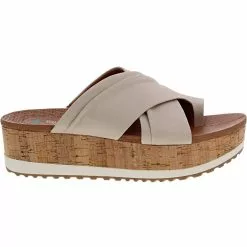 BareTraps Holly Platform Wedge Womens Sandals Stone
