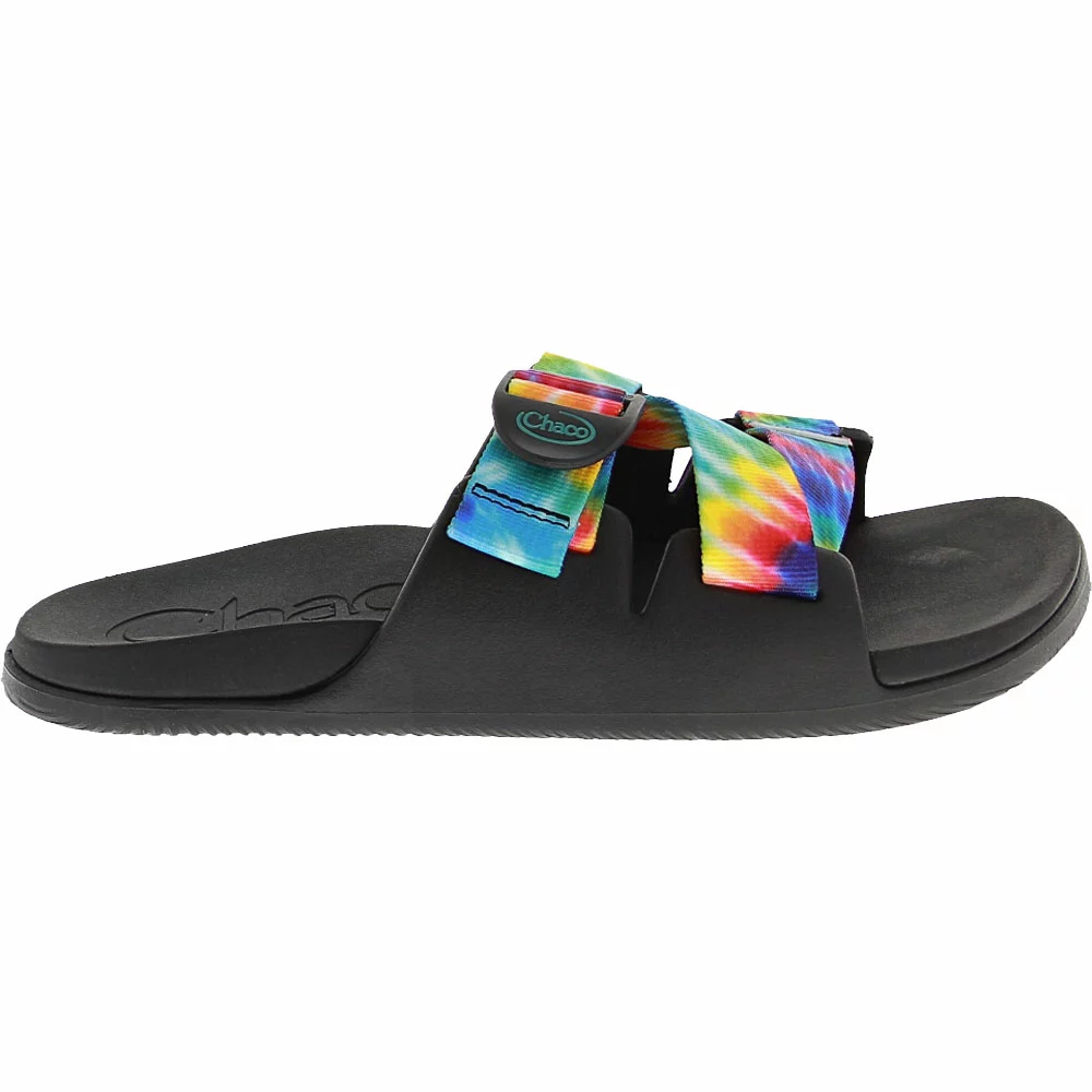 Chaco Chillos Slide Water Sandals - Womens Black Tie Dye