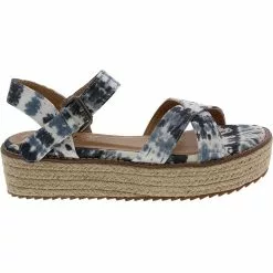 Corkys Pilot Sandals - Womens Blue Tie Dye