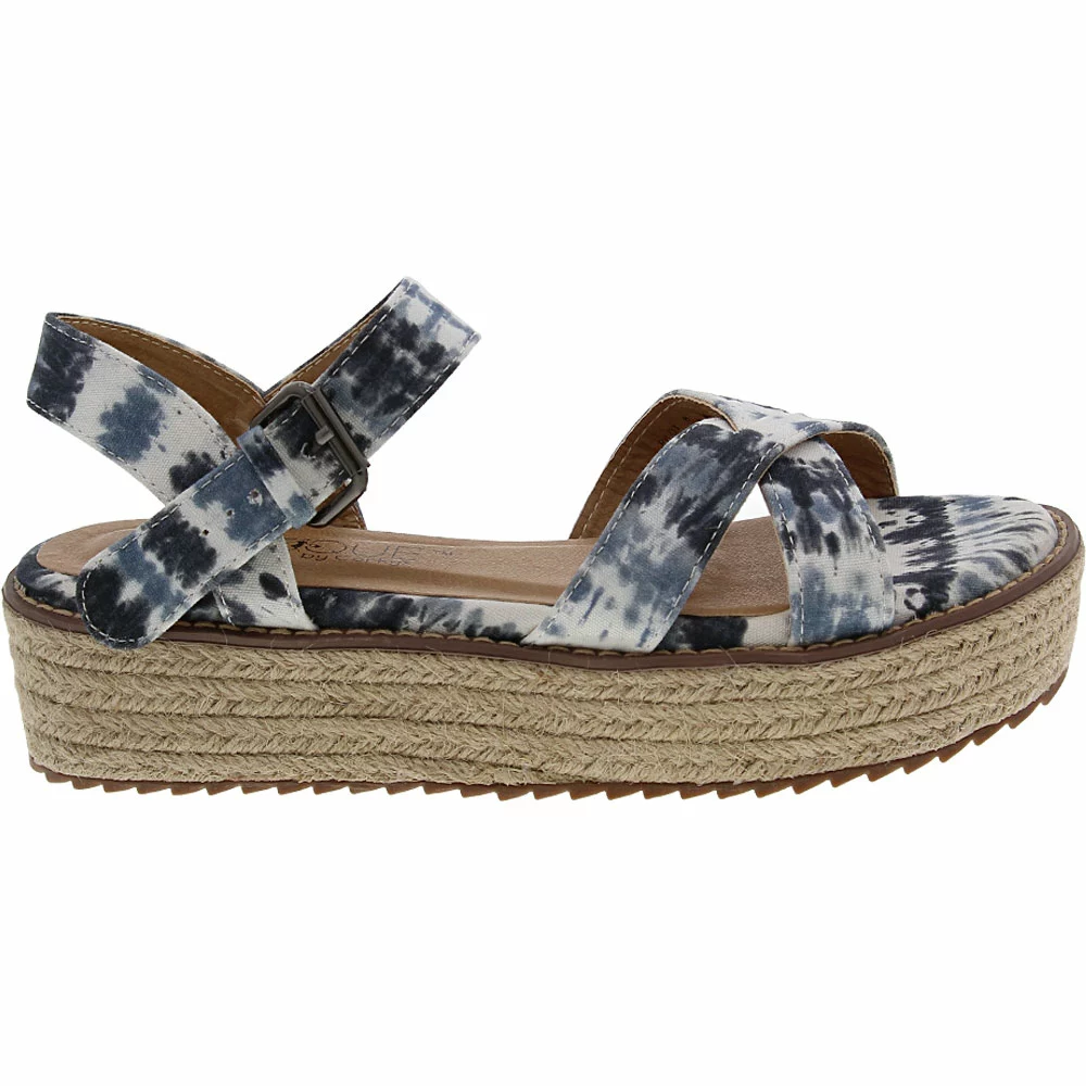 Corkys Pilot Sandals - Womens Blue Tie Dye