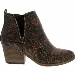 Corkys Tombstone Ankle Boots - Womens Chocolate
