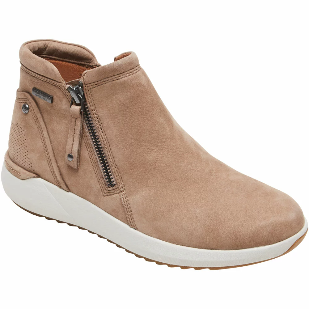 Cobb Hill Skylar Zip Boot Womens Waterproof Casual Boots Taupe - Image 2