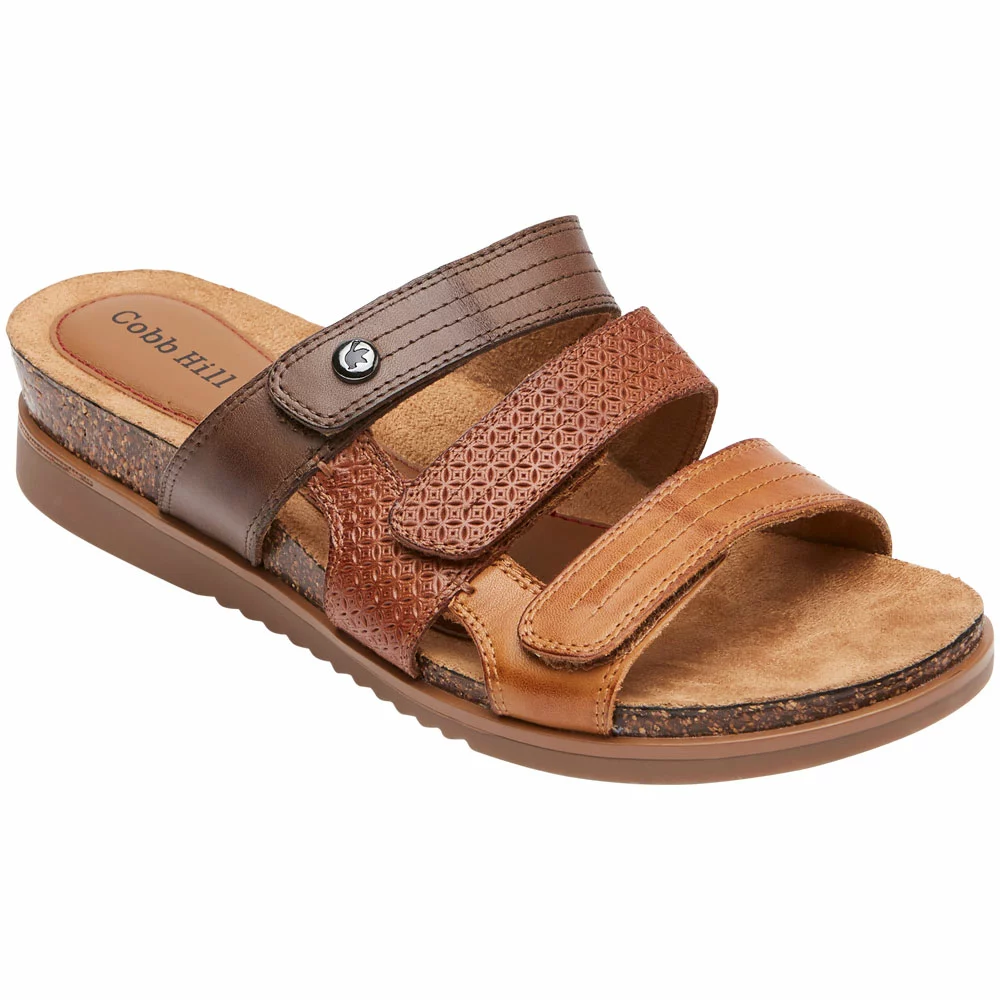 Cobb Hill May Slide Sandals - Womens Tan - Image 2