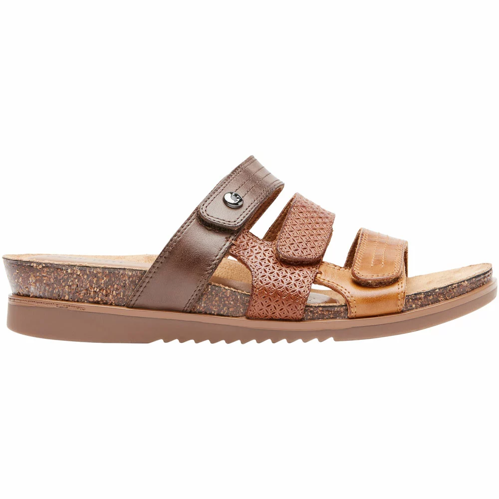 Cobb Hill May Slide Sandals - Womens Tan