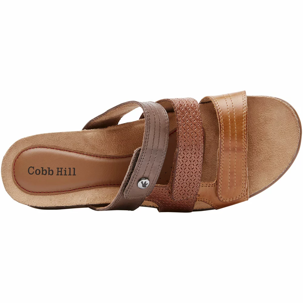 Cobb Hill May Slide Sandals - Womens Tan - Image 3