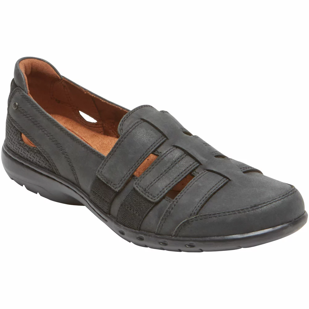 Cobb Hill Penfield Strappy Slip-On Casual Shoes - Womens Black - Image 2