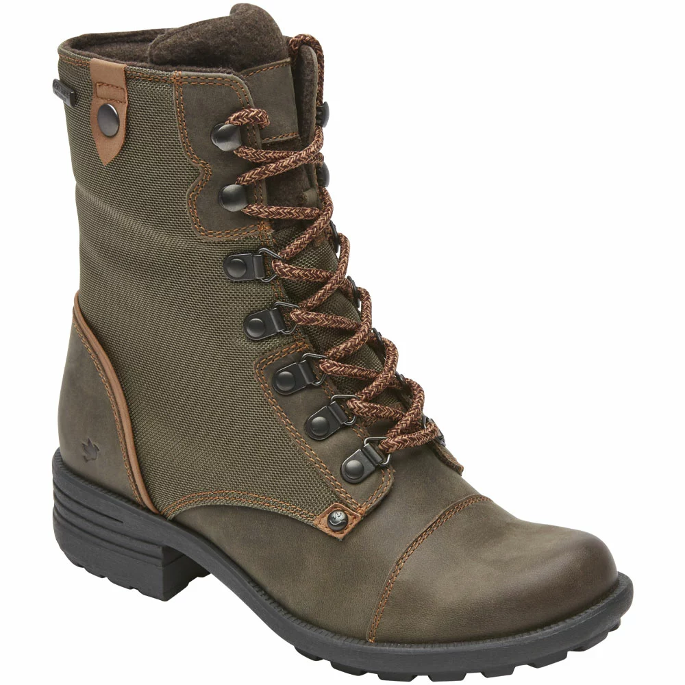 Cobb Hill Brunswick Lace Casual Boots - Womens Forest Green - Image 2