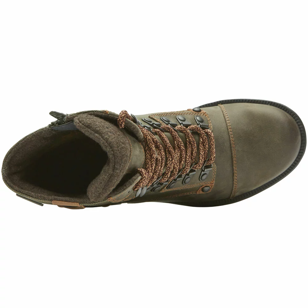 Cobb Hill Brunswick Lace Casual Boots - Womens Forest Green - Image 3
