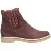 Comfortiva Rawnie Casual Boots - Womens Red Suede
