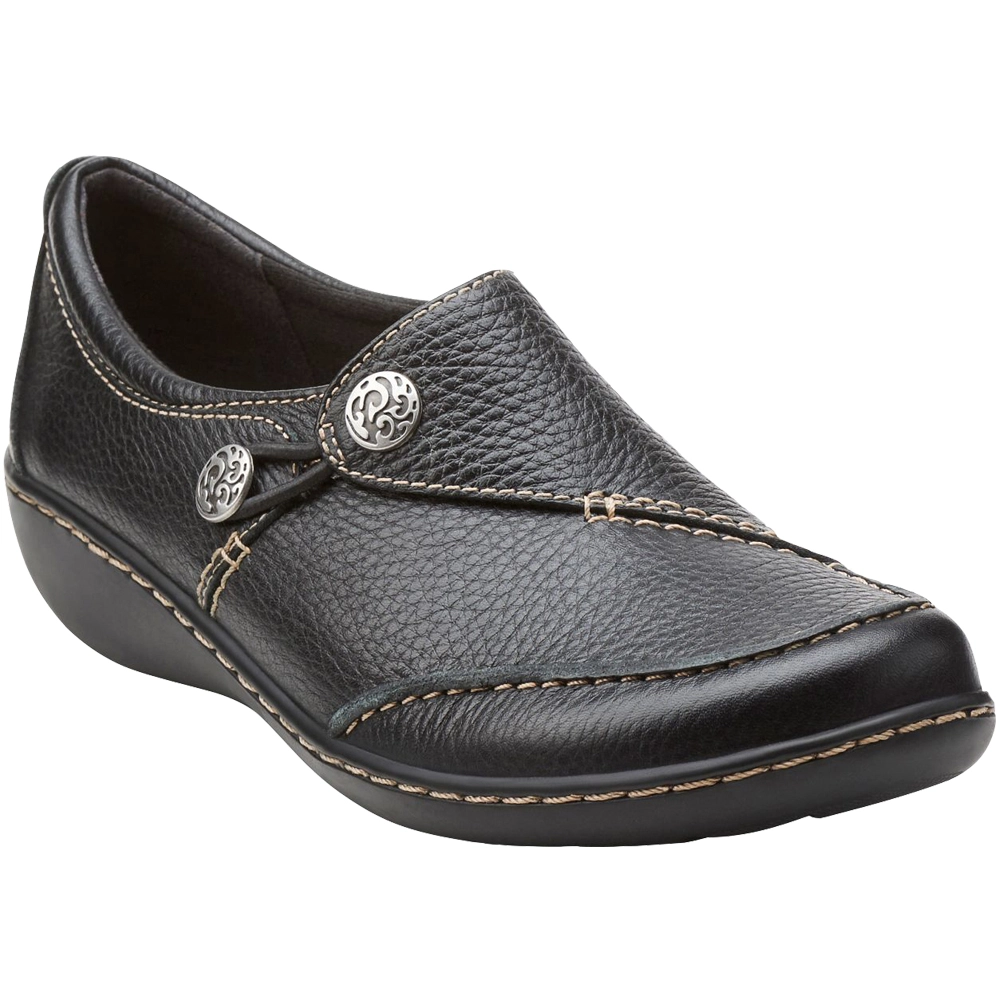 Clarks Ashland Lane Q Slip On Casual Shoes - Womens Black - Image 2