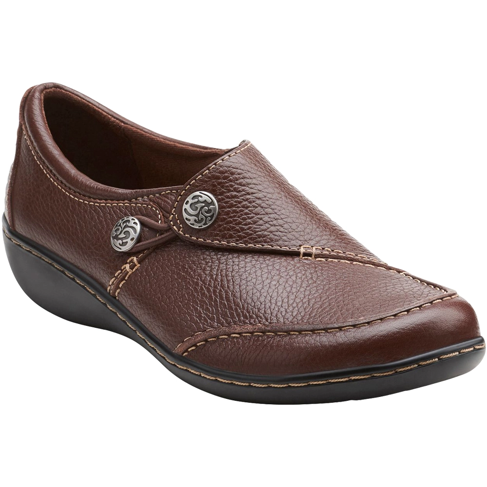 Clarks Ashland Lane Q Slip On Casual Shoes - Womens Redwood - Image 2