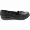 Clarks Ashland Bubble Slip On Casual Shoes - Womens Black