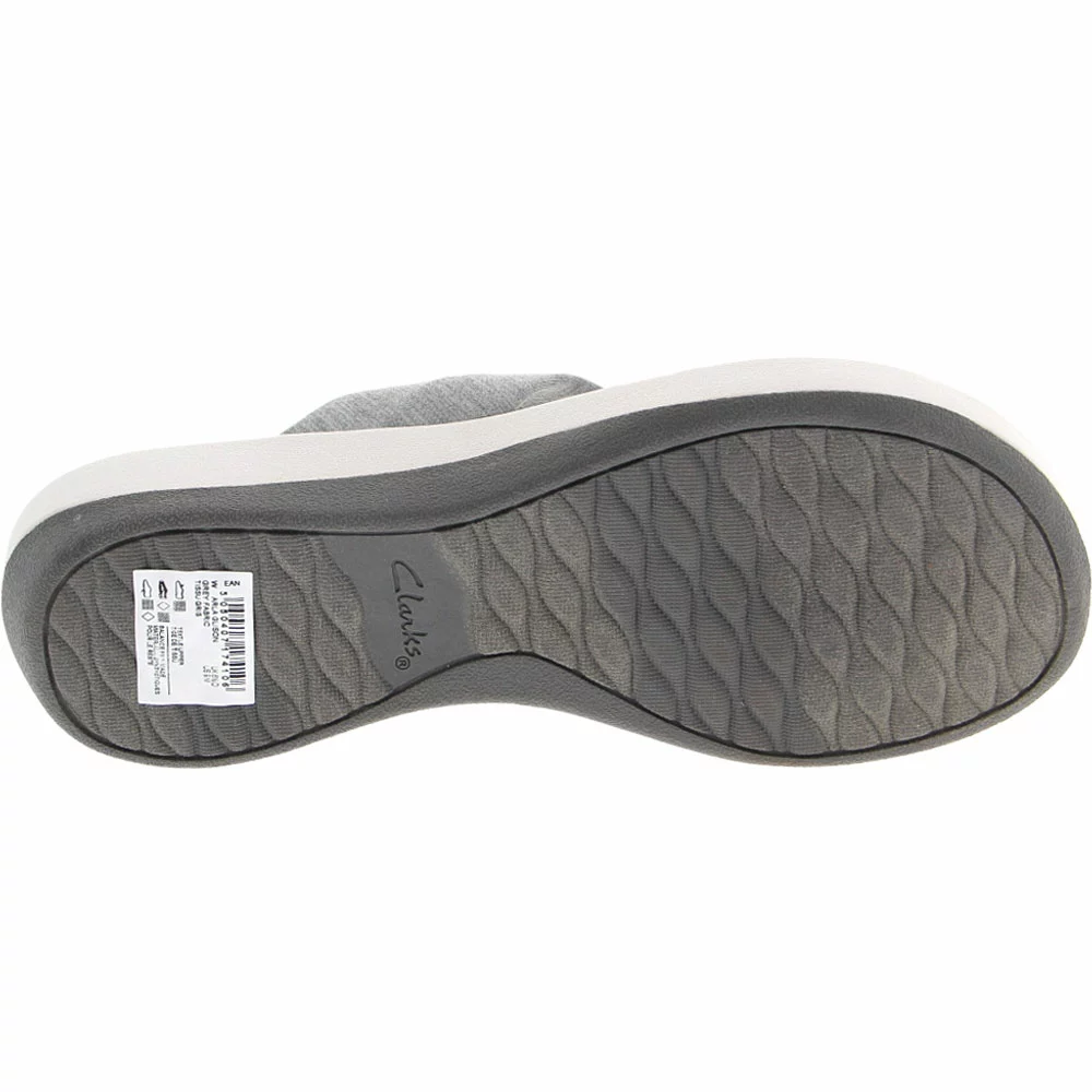 Clarks Arla Glison Flip Flops - Womens Grey - Image 4