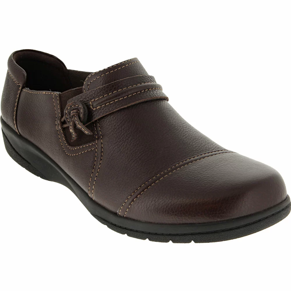 Clarks Cheyn Madi Ortholite SlipOn Casual Shoes - Womens Brown - Image 2
