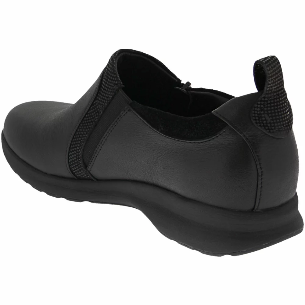 Unstructured By Clarks Adorn Zip Slip On Casual Shoes - Womens Black - Image 3