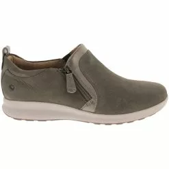 Unstructured By Clarks Adorn Zip Slip On Casual Shoes - Womens Taupe