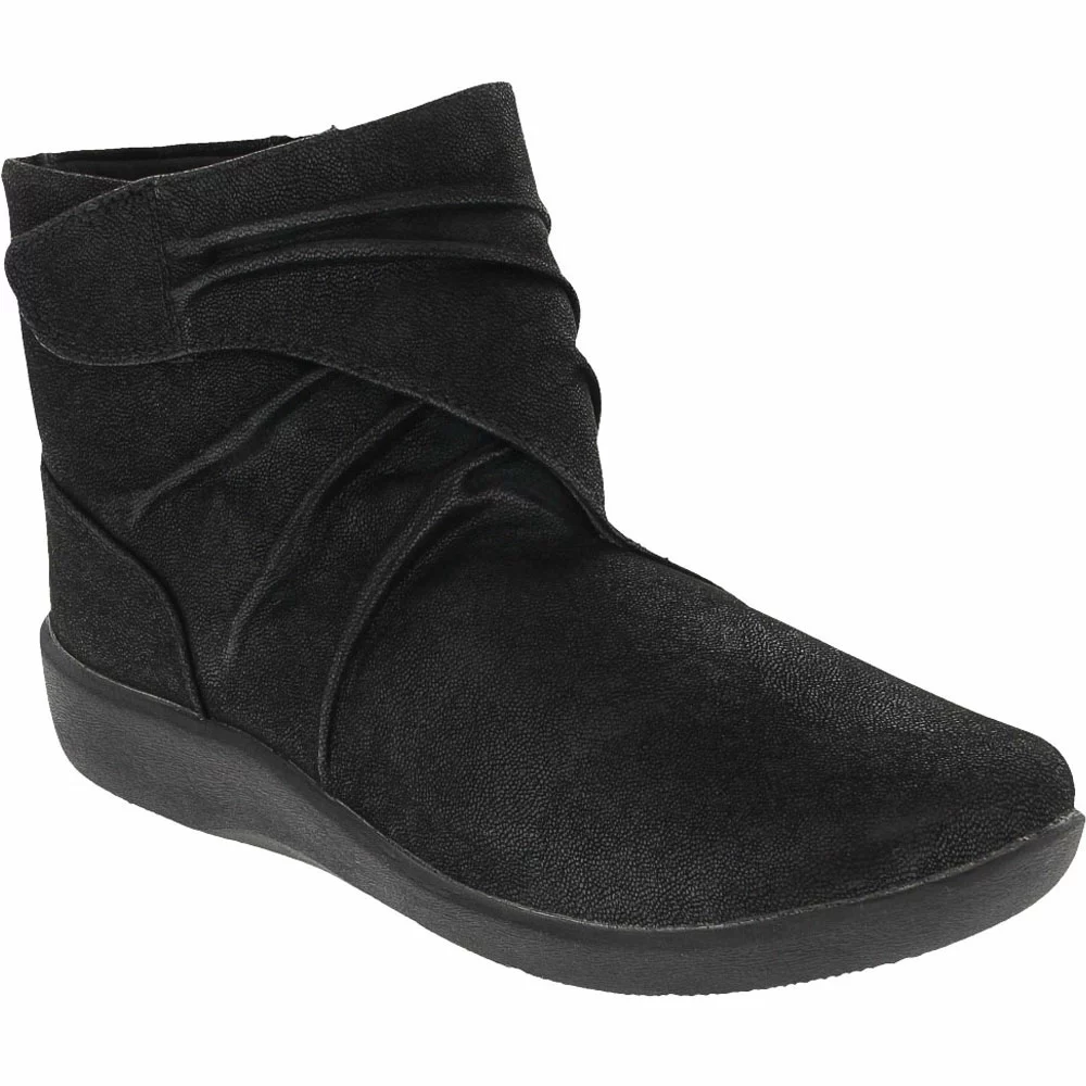 Clarks Sillian Tana Ankle Boots - Womens Black - Image 2