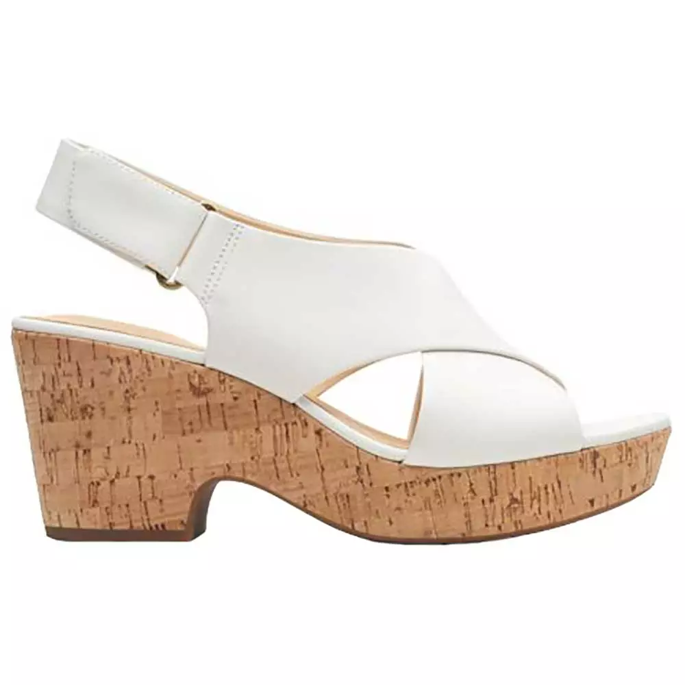 Clarks Maritsa Lara Sandals - Womens White