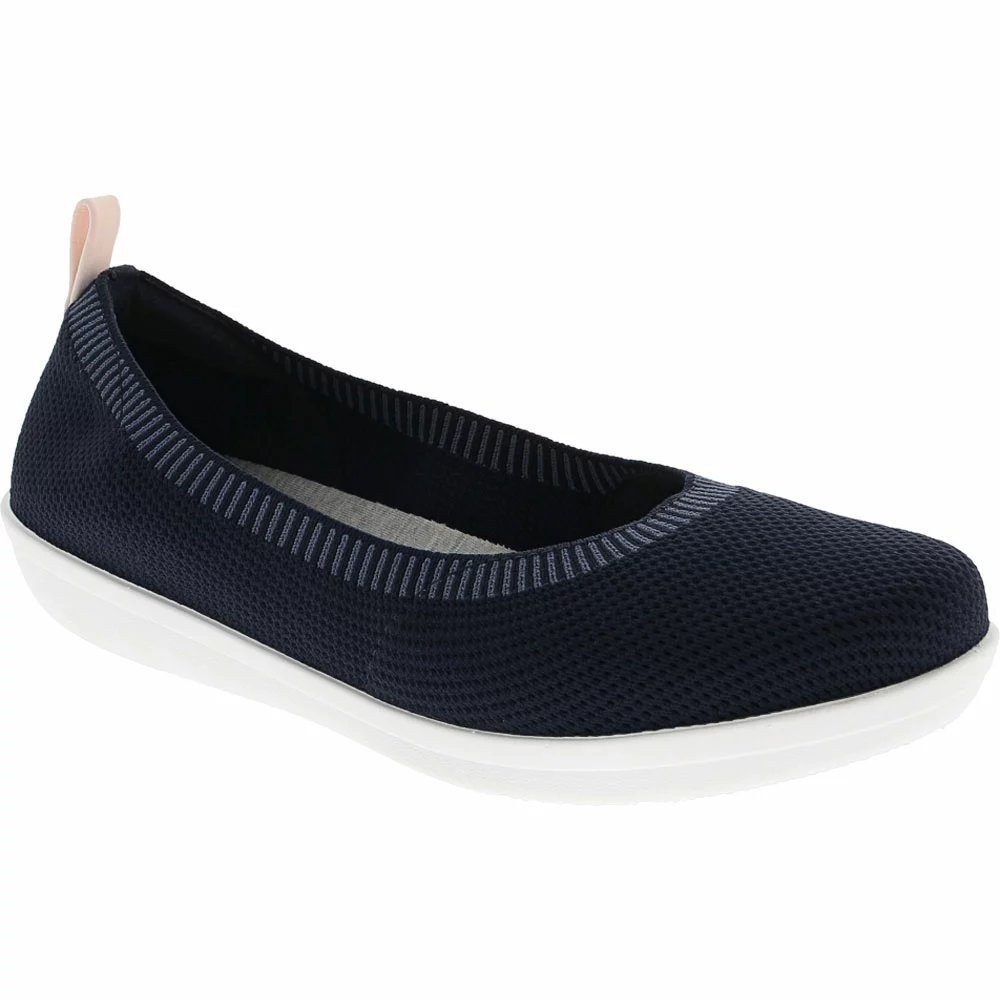 Clarks Ayla Paige Slip On Casual Shoes - Womens Navy - Image 2