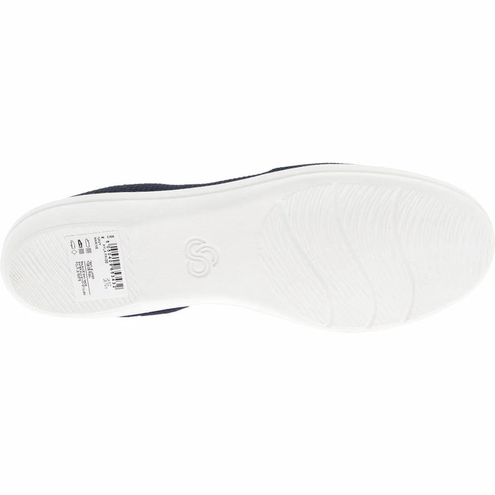 Clarks Ayla Paige Slip On Casual Shoes - Womens Navy - Image 4