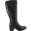 Clarks Hollis Moon Tall Dress Boots - Womens Black