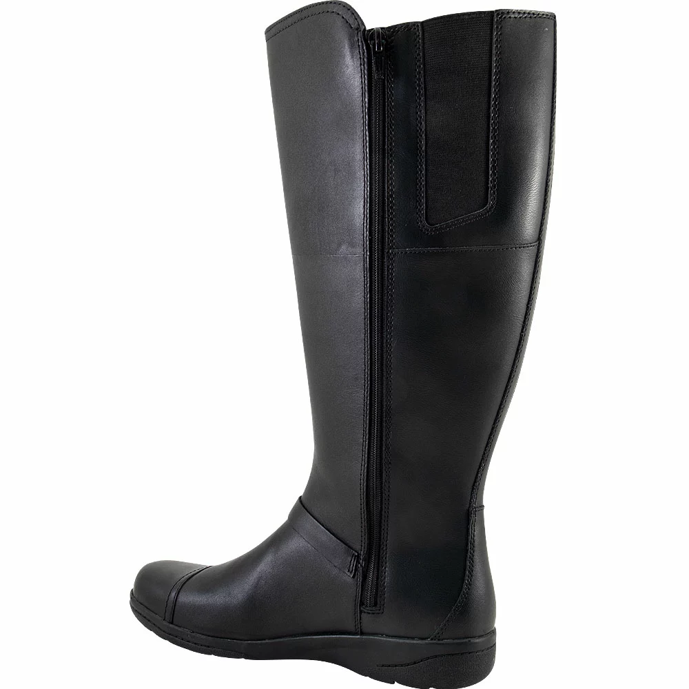 Clarks Cheyn Linde Womens Tall Dress Boots Black - Image 3