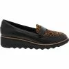 Clarks Sharon Gracie Slip On Casual Shoes - Womens Black Black Black