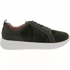 Clarks Ezera Lace Casual Shoes - Womens Olive