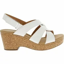 Clarks Giselle Beach Sandals - Womens White