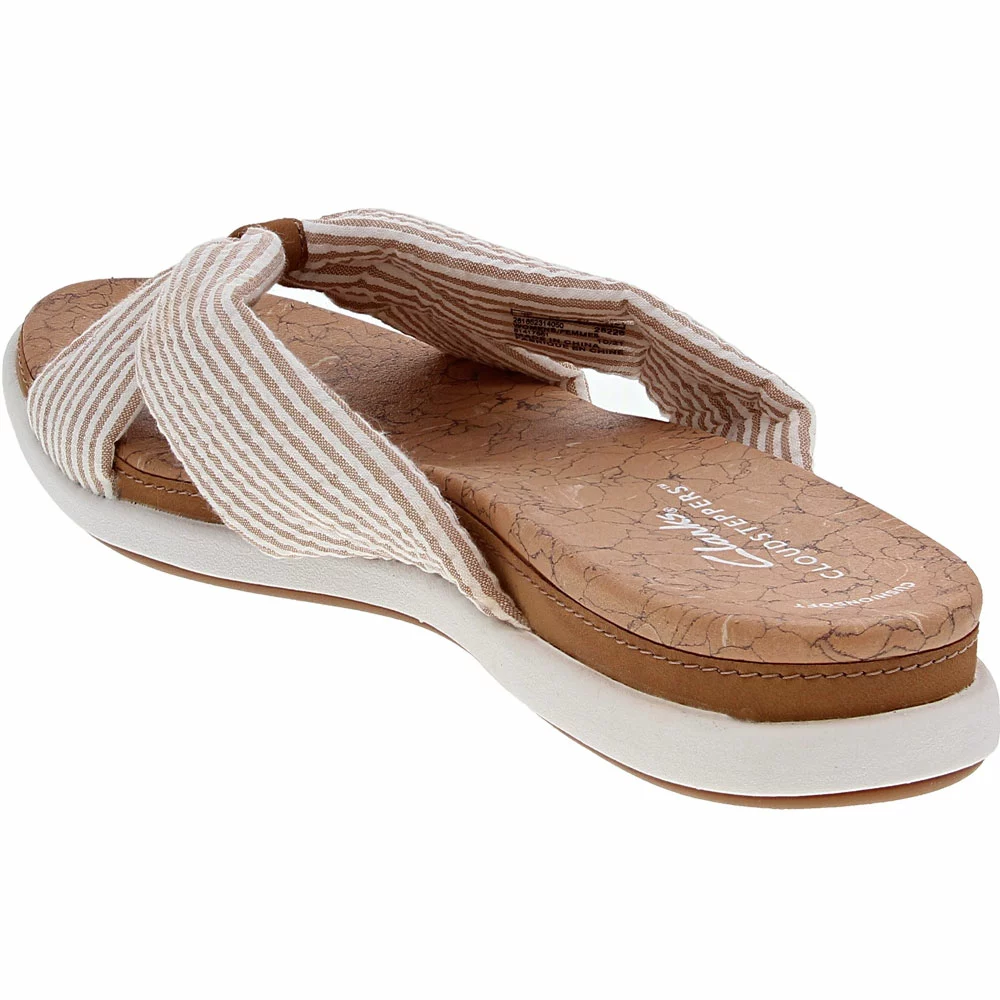 Clarks Eliza Shore Sandals - Womens Natural - Image 3