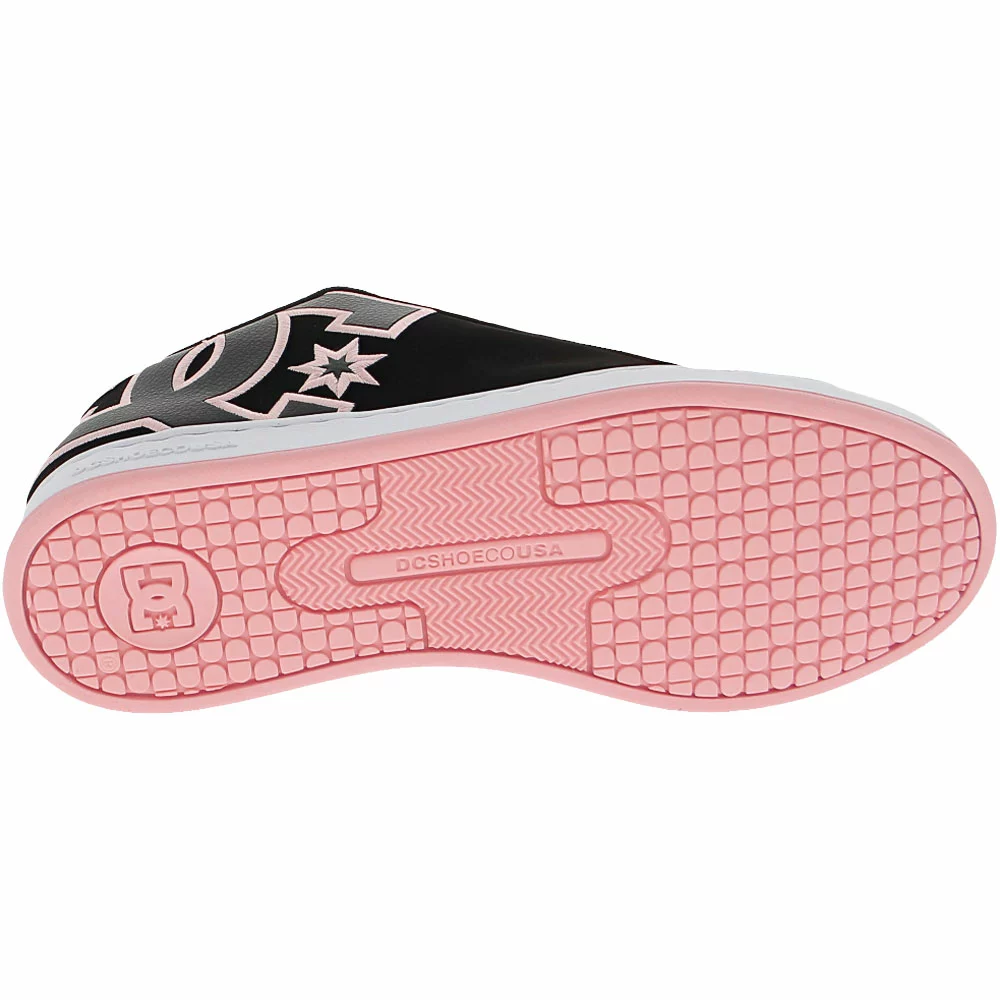 DC Shoes Court Graffik Skate Shoes - Womens Black Pink Black - Image 4